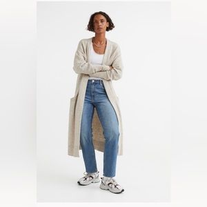 New Long Fine-knit Cardigan